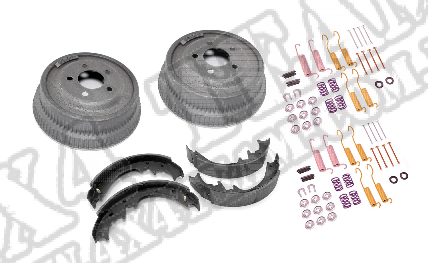 Zestaw tylnych bębnów ham 87-93 Jeep Wrangler YJ z mostem Dana 44