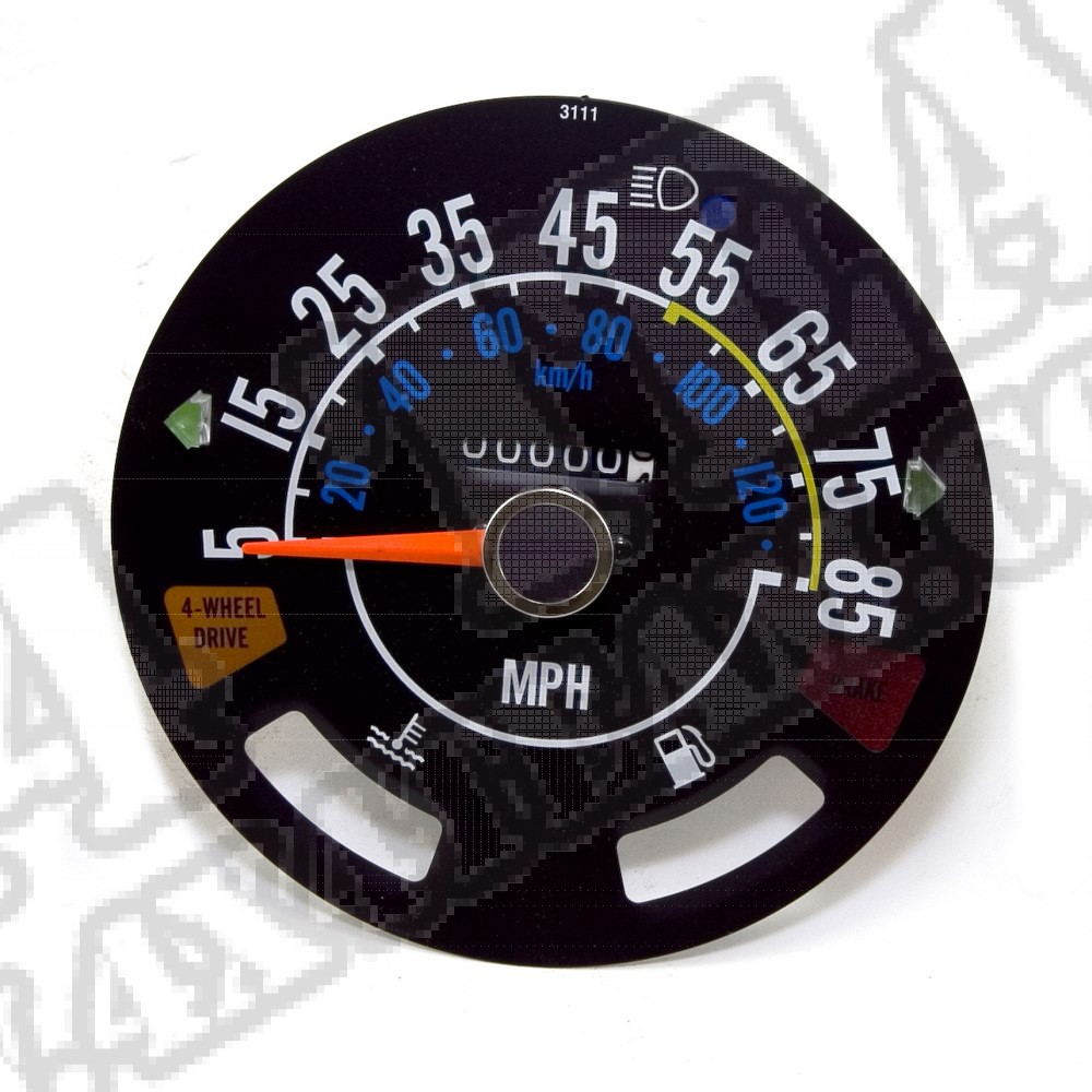 Zegar prędkościomierza 5-85 MPH 80-86 Jeep CJ