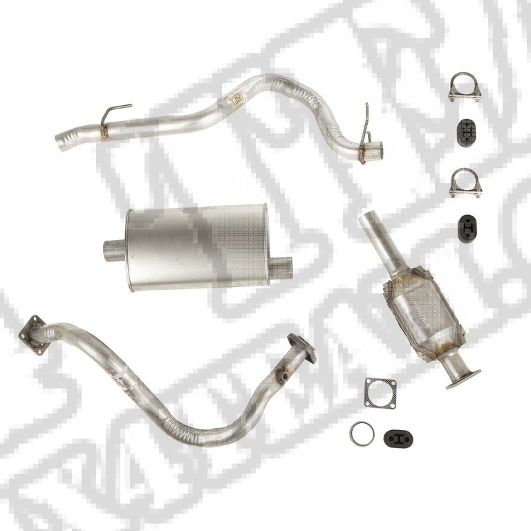 Zestaw wydechu; 93-95 Jeep Wrangler YJ, 2.5L