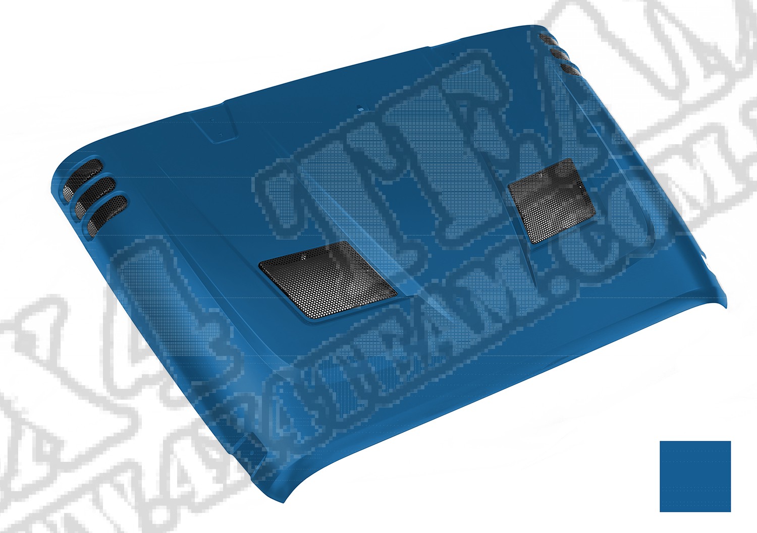 Performance Vented Hood, painted PB4 code. (Cosmos Blue) 07-14 JK.