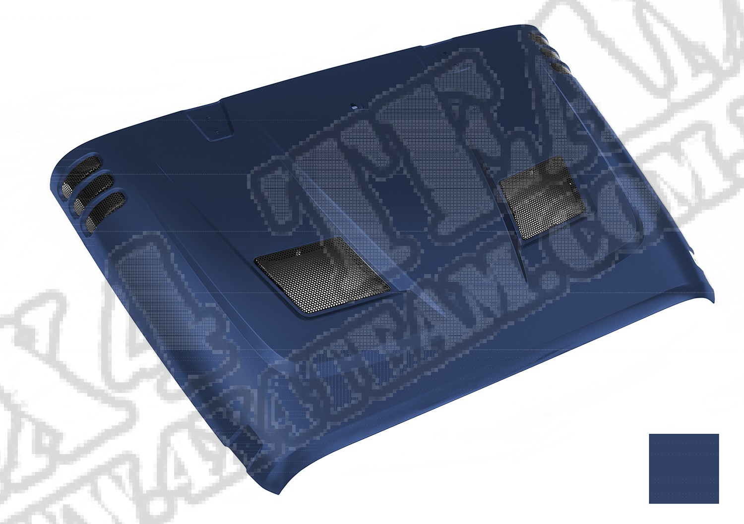 Performance Vented Hood, painted PBS code. (Deep Water Blue)07-14 JK