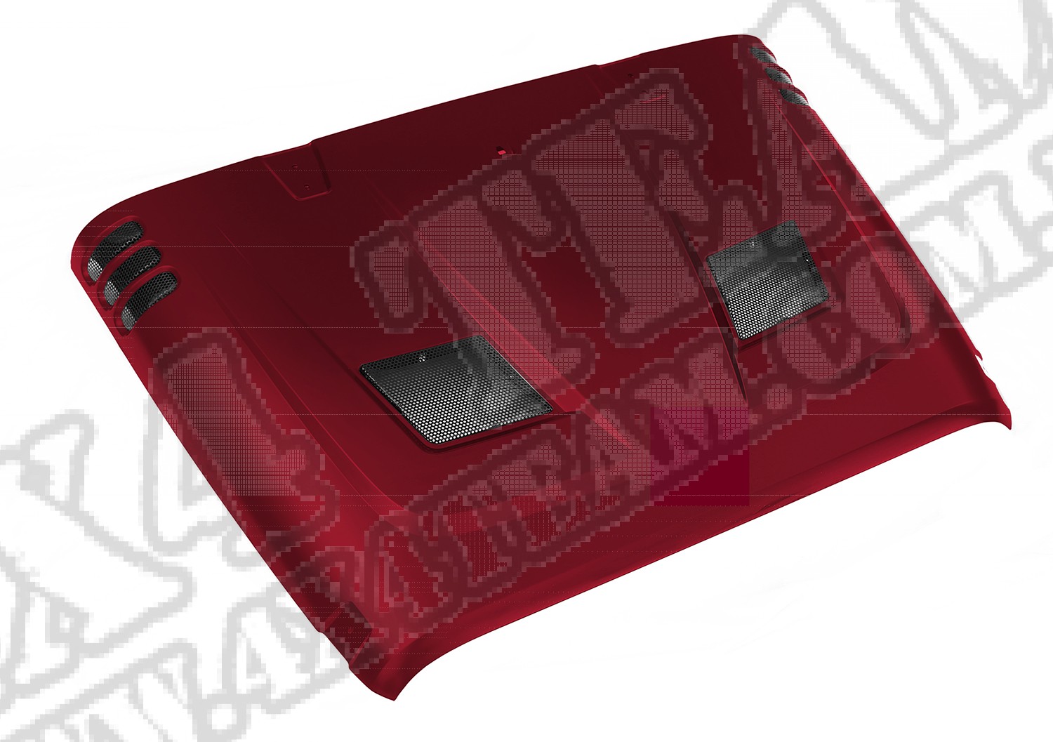 Performance Vented Hood, painted PRP code. (Deep Cherry Red)07-14 JK
