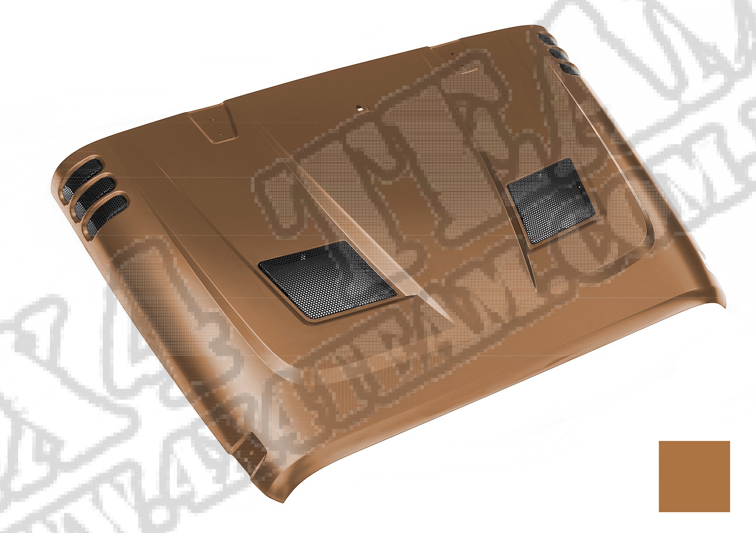 Performance Vented Hood, painted PUK code. (Bronze Star Pearl)07-14 JK
