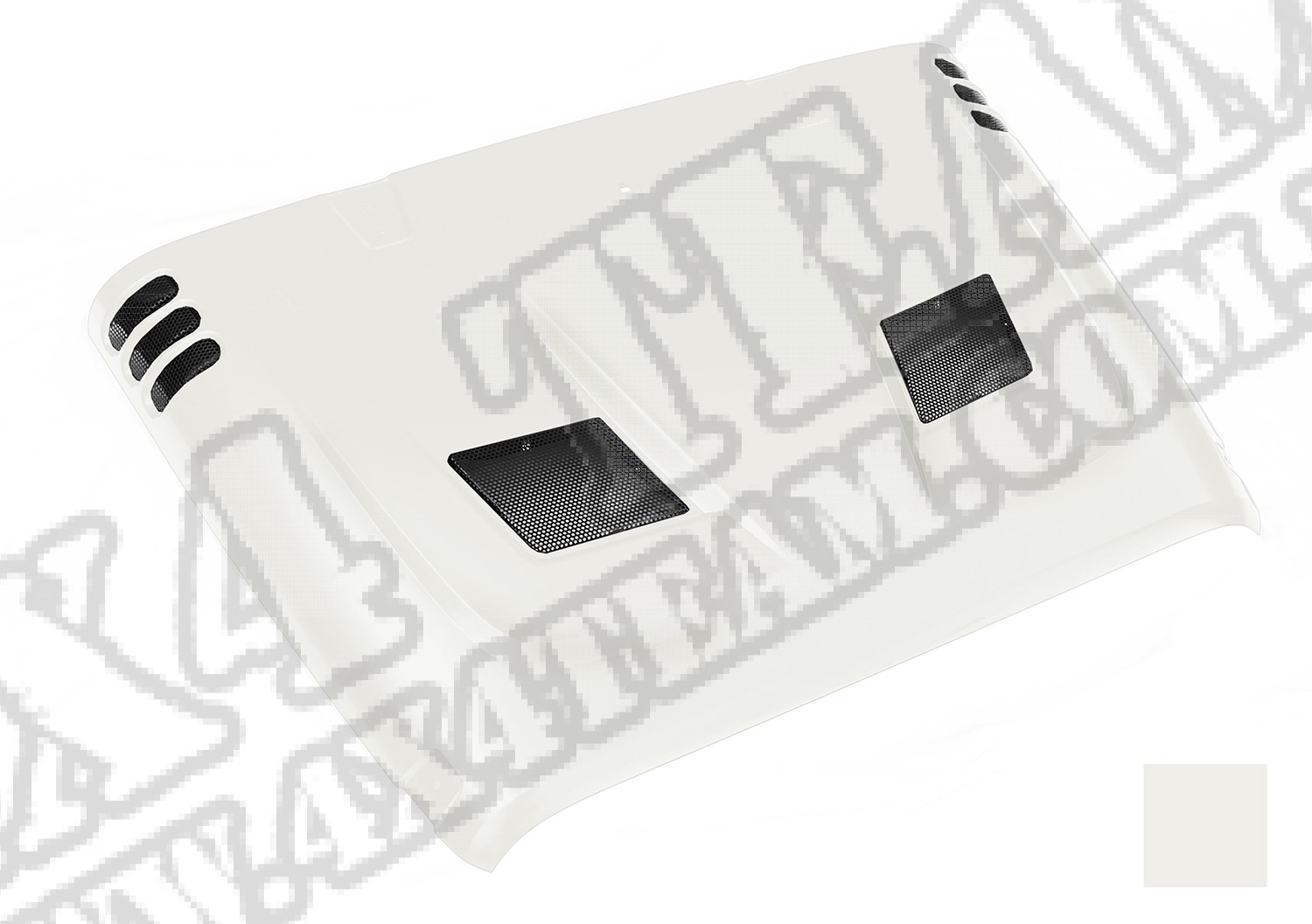 Performance Vented Hood, painted PW7 code. (Bright e) 07-14 JK.