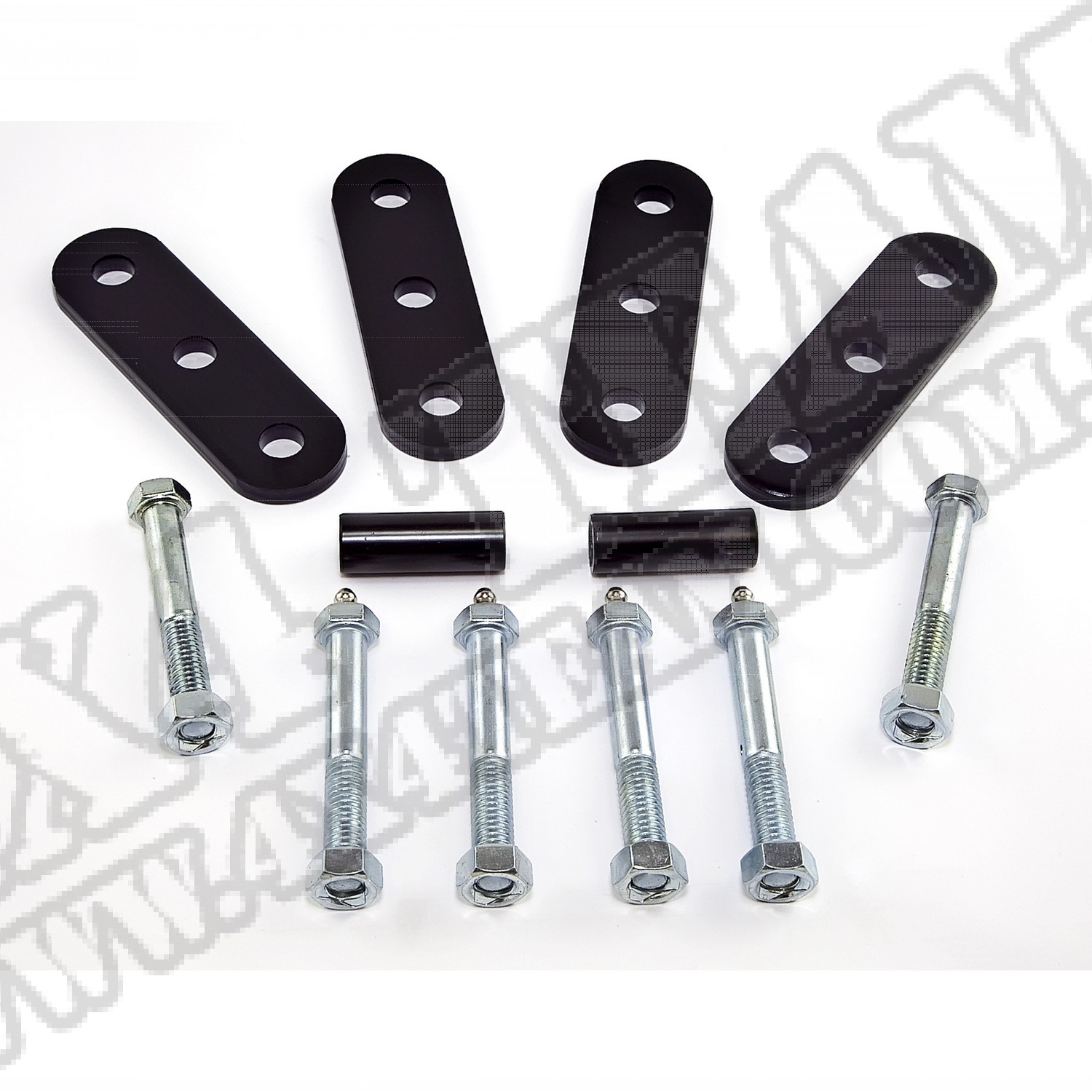 Suspension Leaf Spring Shackle Kit, Greaseable; 55-75 Jeep CJ