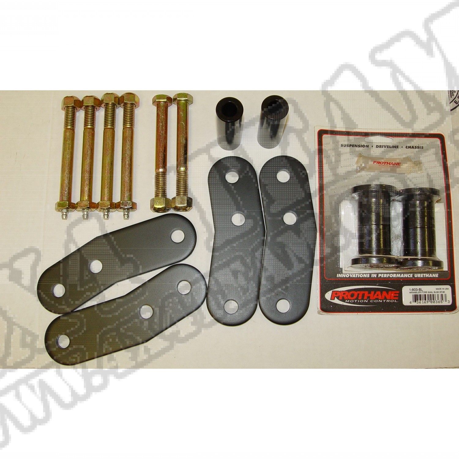 Suspension Leaf Spring Shackle Kit, Rear, 1 Inch Lift, HD; 87-95 YJ