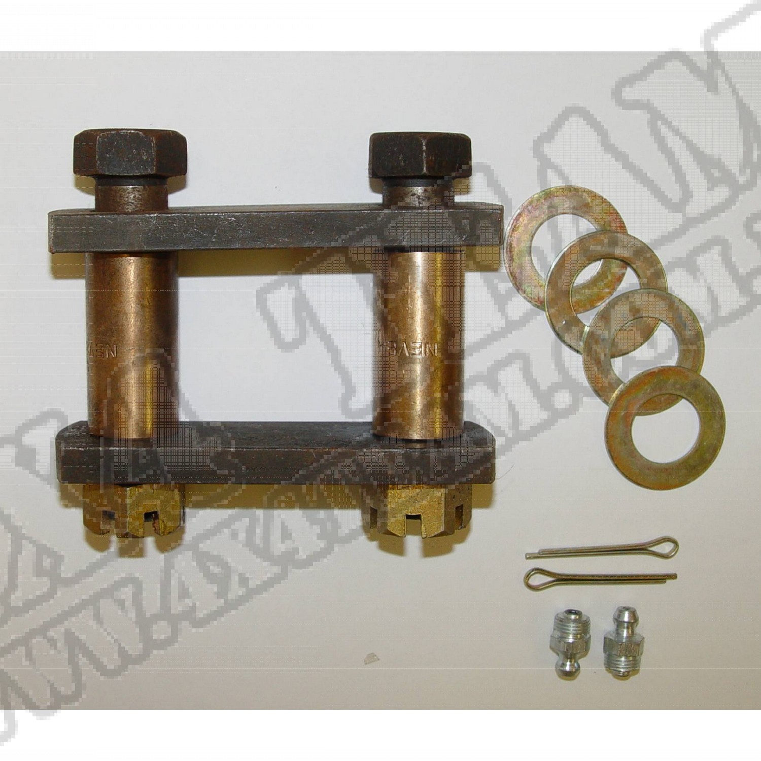 Suspension Leaf Spring Shackle Kit, Heavy Duty; 55-75 Jeep CJ
