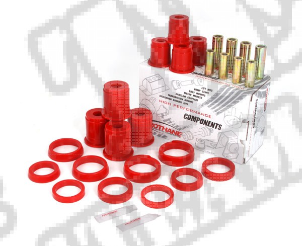 Suspension Control Arm Bushing Kit, Front, Red; 84-01 Jeep Cherokee XJ