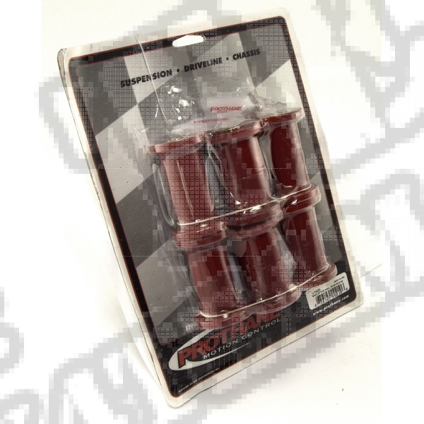 Suspension Leaf Spring Bushing Kit, Red; 87-95 Jeep Wrangler YJ