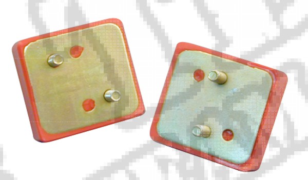 Engine Mount Kit, Polyurethane, Red;72-91 SJ/XJ, 5.0L/5.9L/6.6L