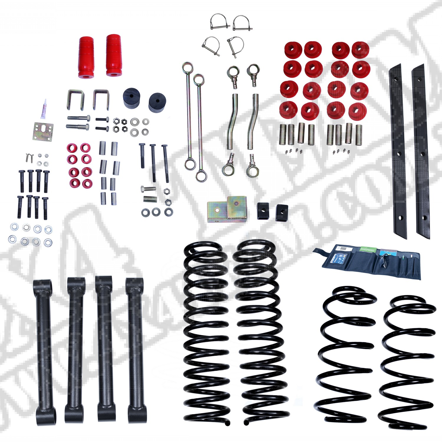 Suspension Lift Kit, 4 Inch, No Shocks; 04-06 Wrangler Unlimited LJ