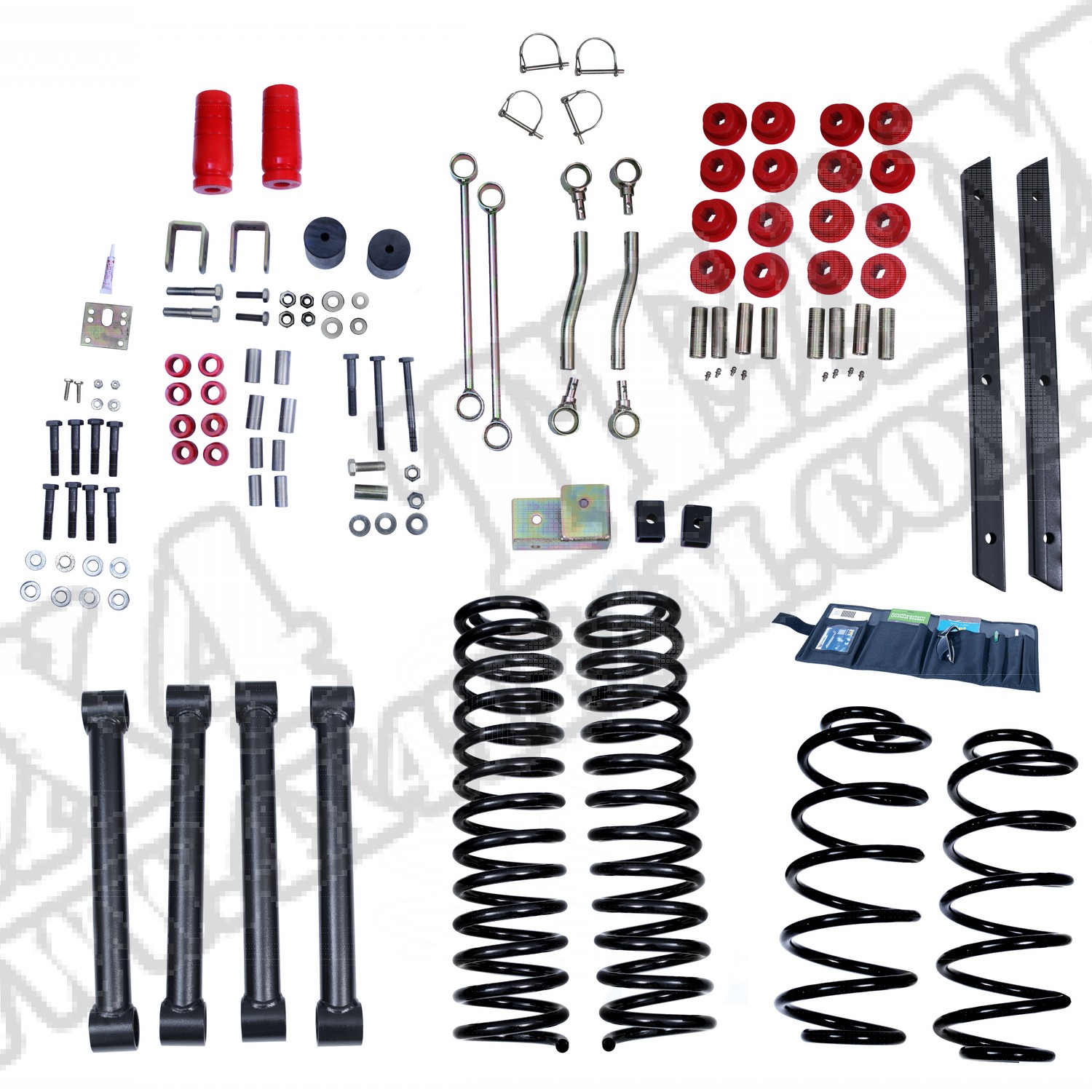 Suspension Lift Kit, 4 Inch, No Shocks; 04-06 Wrangler Unlimited LJ