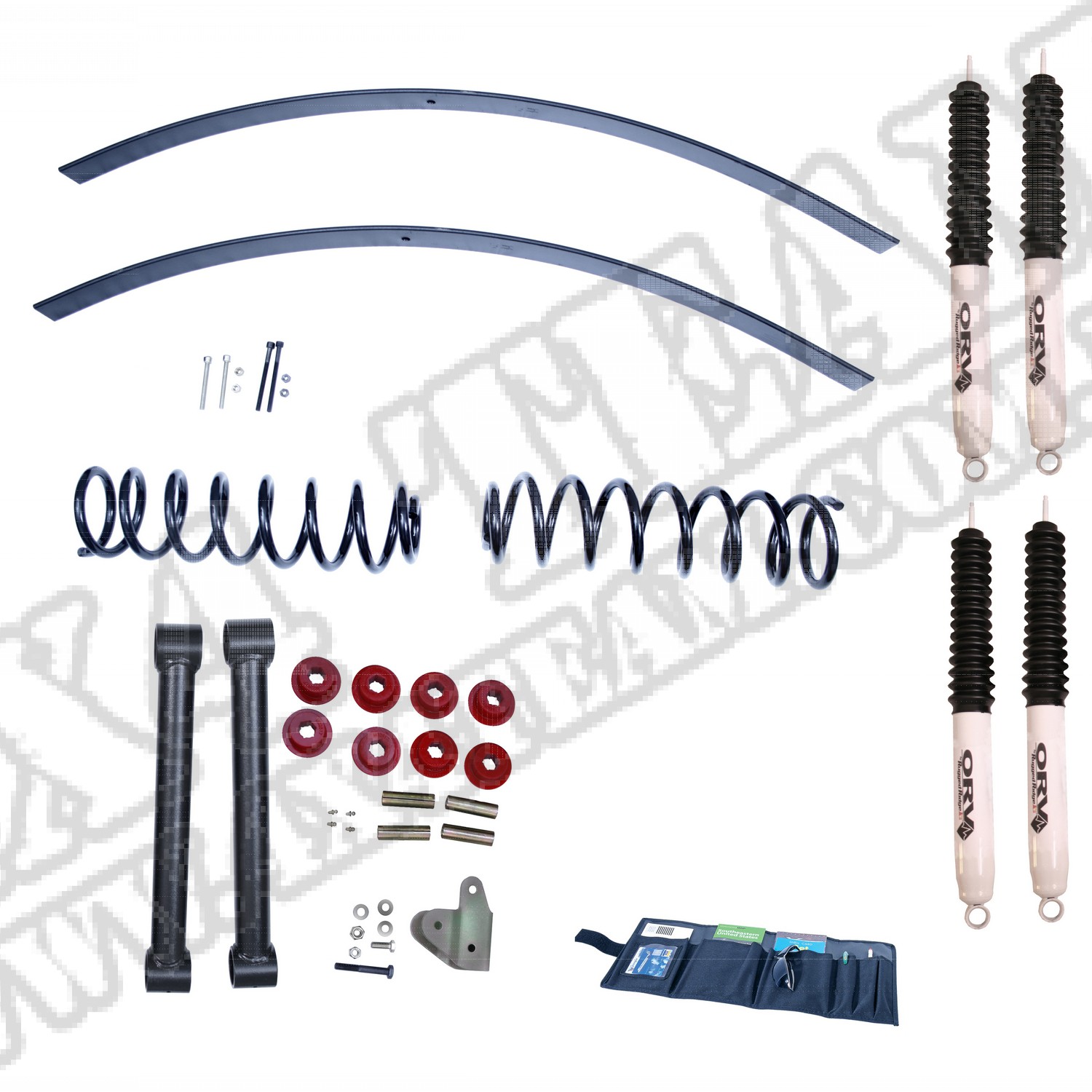Suspension Lift Kit, 3 Inch, Shocks; 84-01 Jeep Cherokee XJ