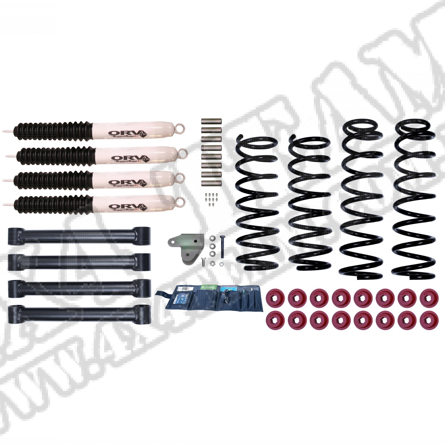 Suspension Lift Kit, 3 Inch, Shocks; 93-98 Jeep Grand Cherokee ZJ