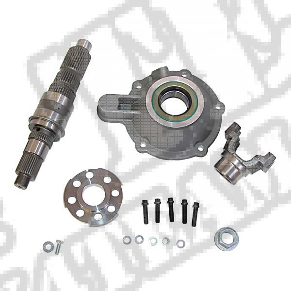 Transfer Case Mega Short Slip Yoke Eliminator (SYE) Kit; 88-06 YJ/TJ