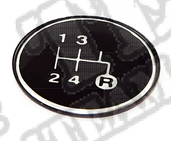 Transmission Shift Pattern Knob Insert, 4 Speed