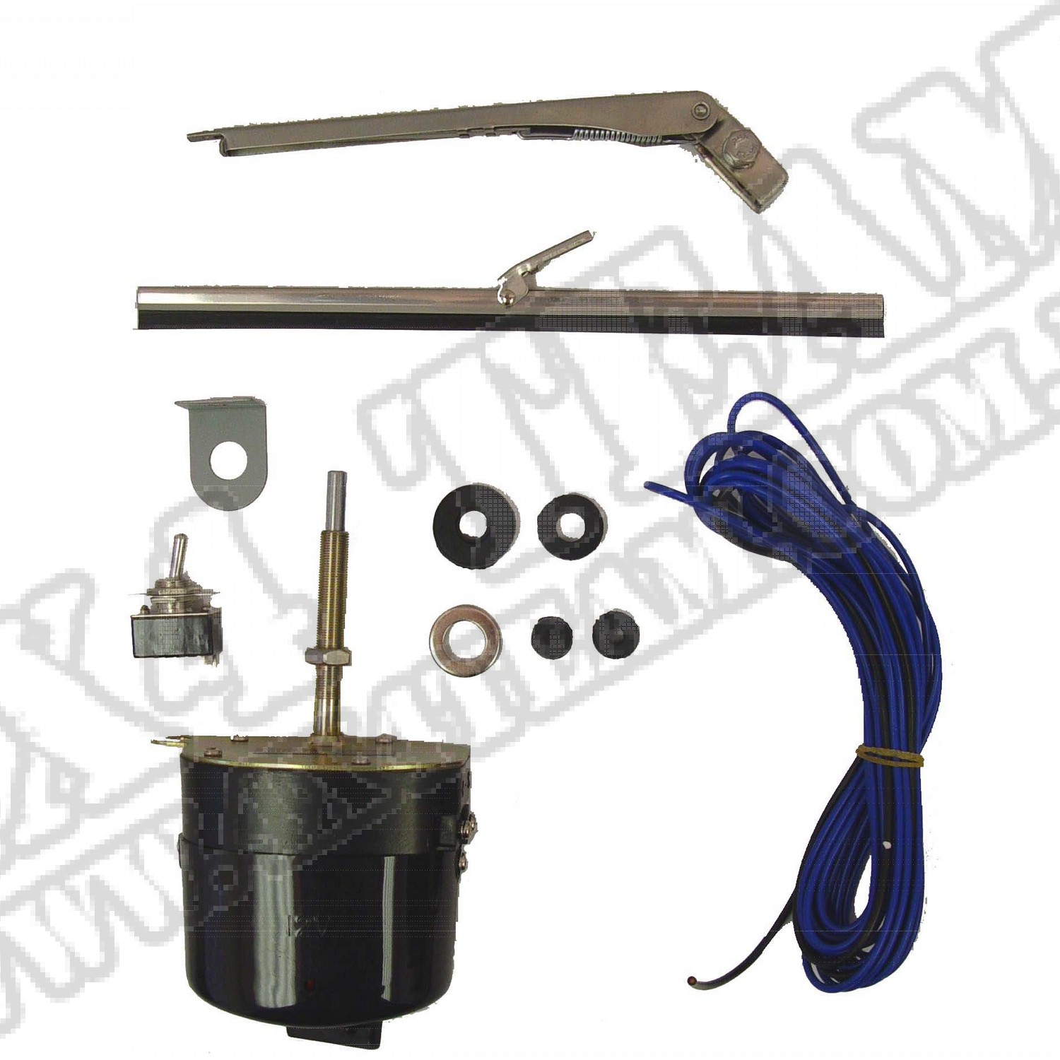 Windshield Wiper Motor Conversion Kit, 12 Volt; 41-68 Willys