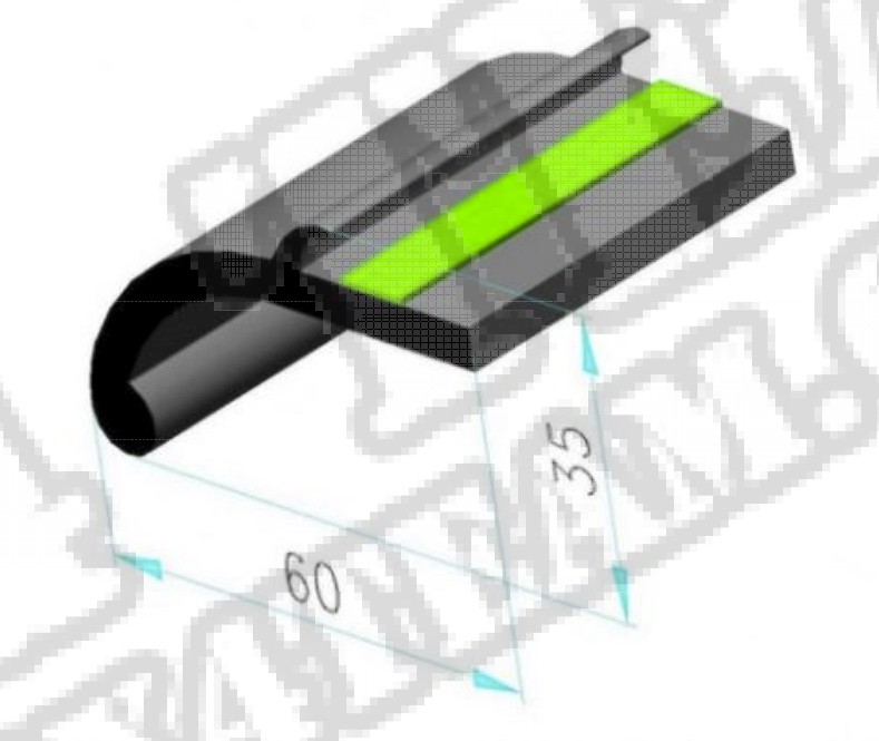 Poszerzenia nadkoli Mudguard 60mm czarne - rolka 6m