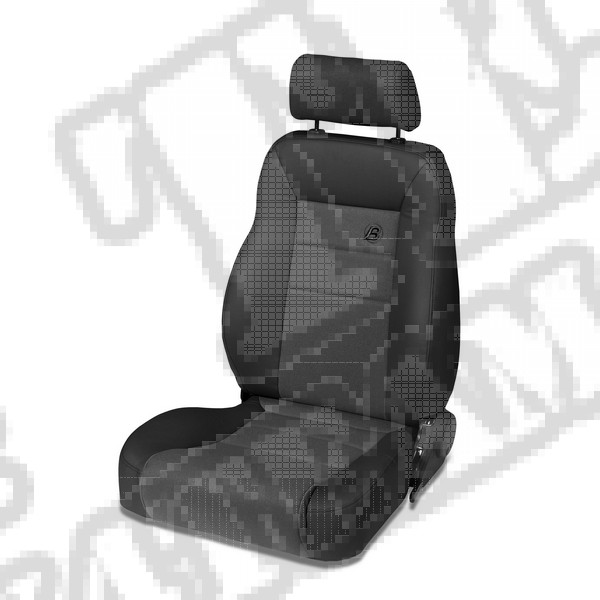 Front Seat Trailmax Ii Pro Black Denim 76-06 Jeep CJ And Wrangler