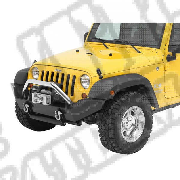 Tubular Grill Guard Stainless Steel 07-12 Jeep JK Wrangler