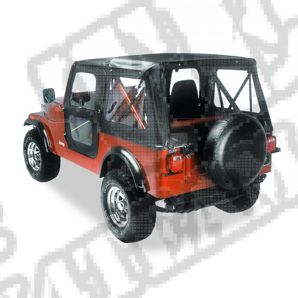 Plandeka Replace-A-Top Czarny 76-83 Jeep CJ5