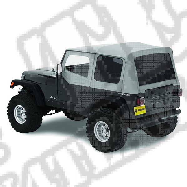 Plandeka Replace-A-Top z przyciemnianymi oknami/poszyciem drzwi Charcoal 88-95 Jeep Wrangler