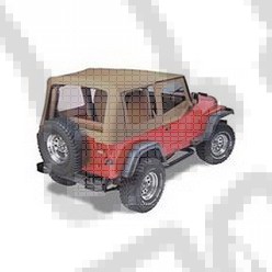 Replay plandeka Szary 88-95 Jeep Wrangler