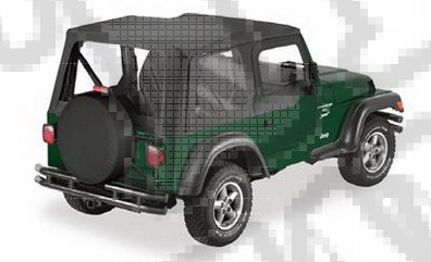 Replay plandeka z poszyciem drzwi Czarny Denim 88-95 Jeep YJ Wrangler