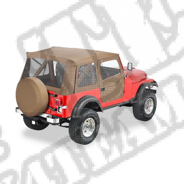 Plandeka ze stelażem Supertop Beż 76-83 Jeep CJ5