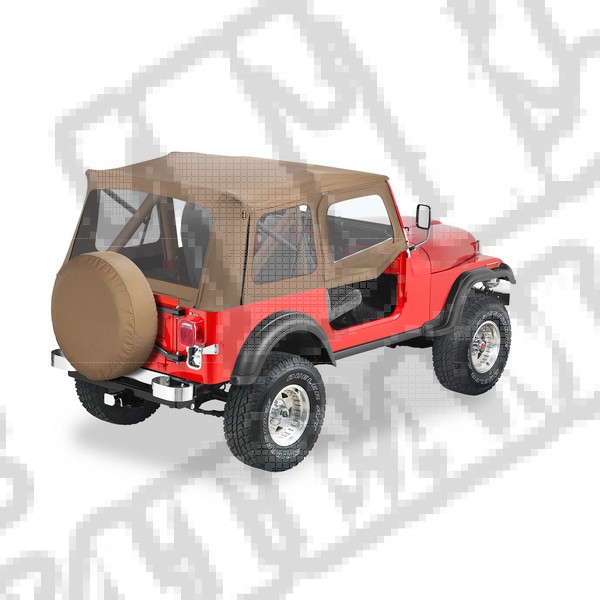 Plandeka ze stelażem Supertop z poszyciem drzwi Spice 88-95 Jeep YJ Wrangler