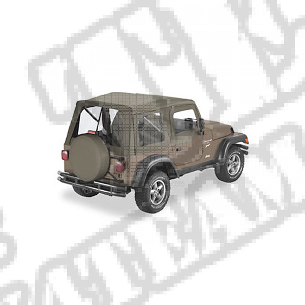 Supertop With Door Skins Khaki Diamond 97-06 Jeep TJ Wrangler