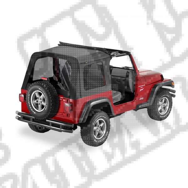 Plandeka ze stelażem Sunrider Czarny Diamond 03-06 TJ Wrangler