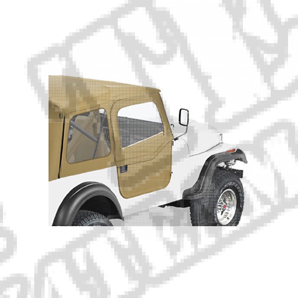 Miękkie pełne drzwi Almond 76-86 Jeep CJ7