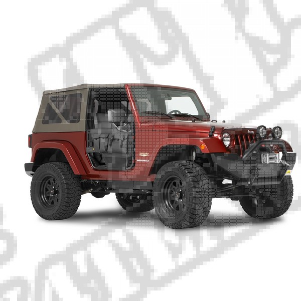 Drzwi rurowe Element Czarny Denim 97-06 Jeep Wrangler