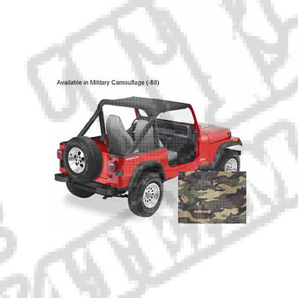 Daszek Bikini mocowany bez pasków Military Camouflage 87-91 Jeep YJ Wrangler