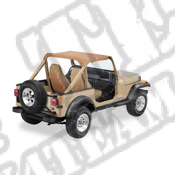 Daszek Bikini mocowany bez pasków Spice 92-95 Jeep YJ Wrangler