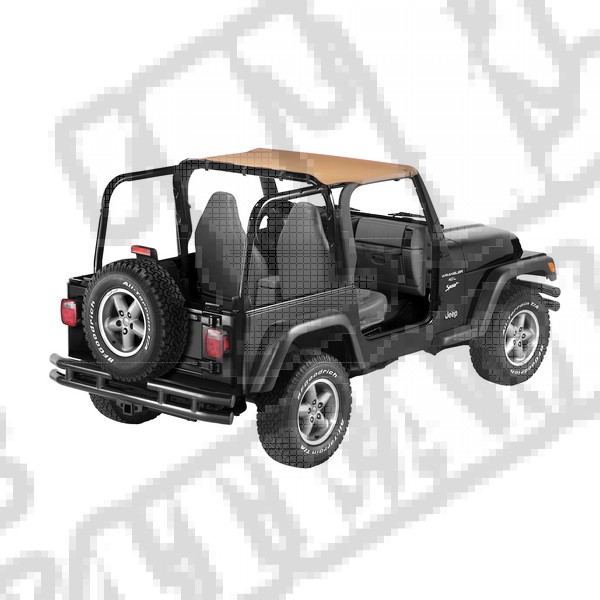 Daszek Bikini mocowany bez pasków Spice 97-02 Jeep TJ Wrangler