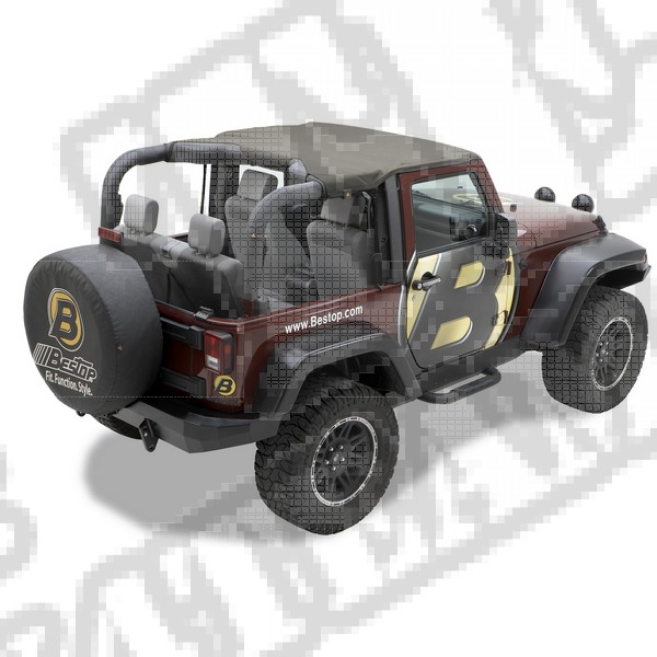 Daszek Header Bikini Khaki Diamond 07-09 Jeep 2 drzwiowy JK Wrangler