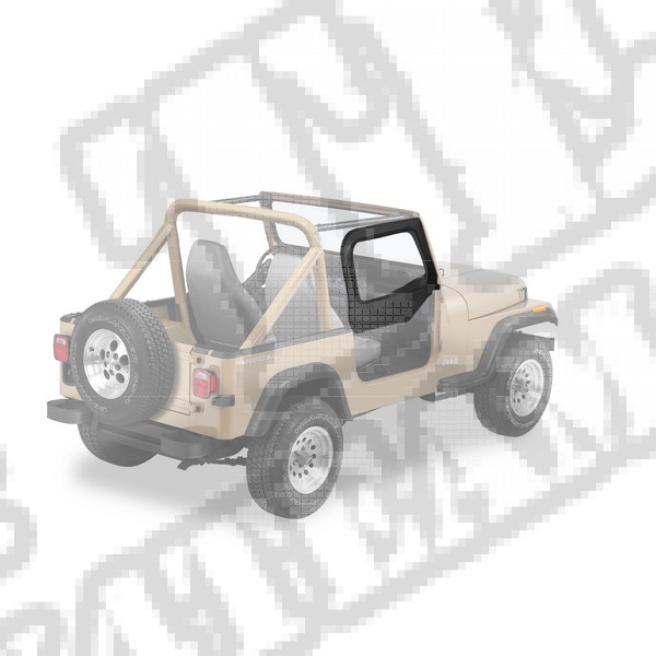 Poszycie nadstawek kowbojek Czarny Diamond 97-06 Jeep TJ i LJ Wrangler