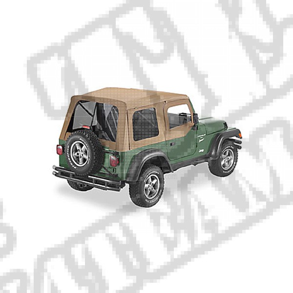 Plandeka ze stelażem Supertop z przyciemnianymi oknami/poszyciem drzwi Spice 97-02 Jeep TJ Wrangler