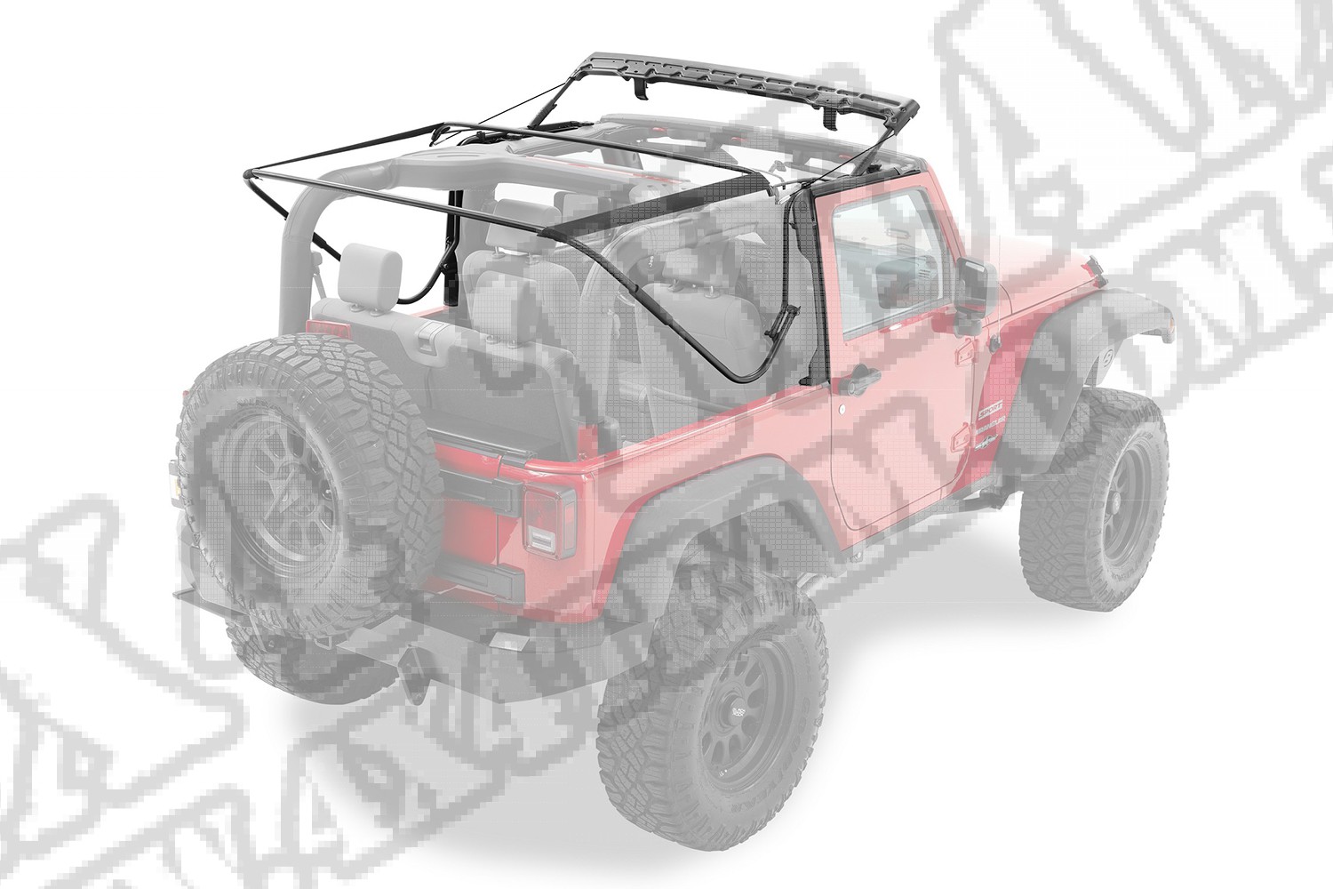 Stelaż plandeki Bestop 07-12 Jeep 2 drzwiowy JK Wrangler