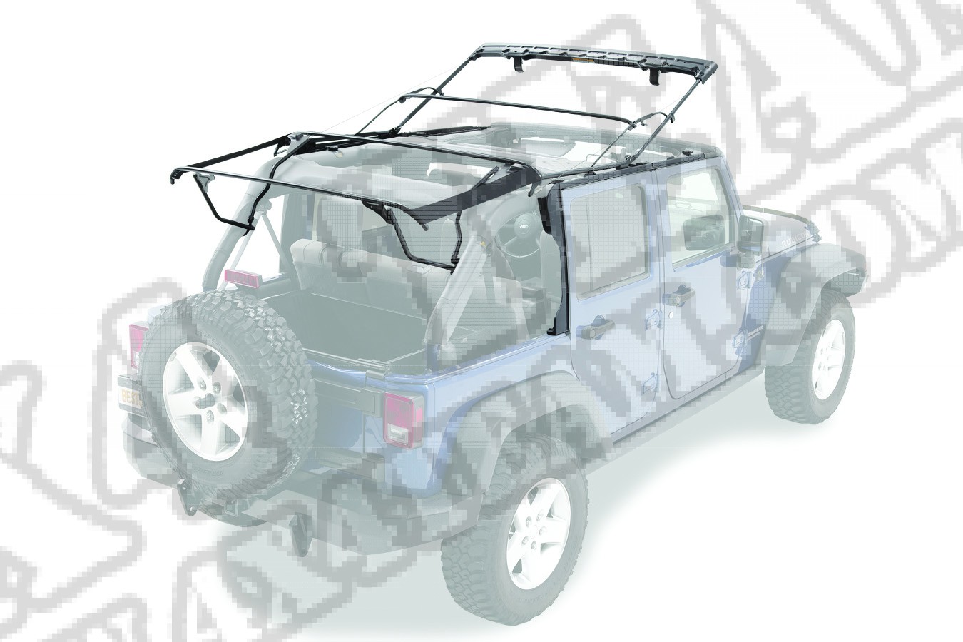 Stelaż plandeki Bestop 07-12 Jeep JK Wrangler