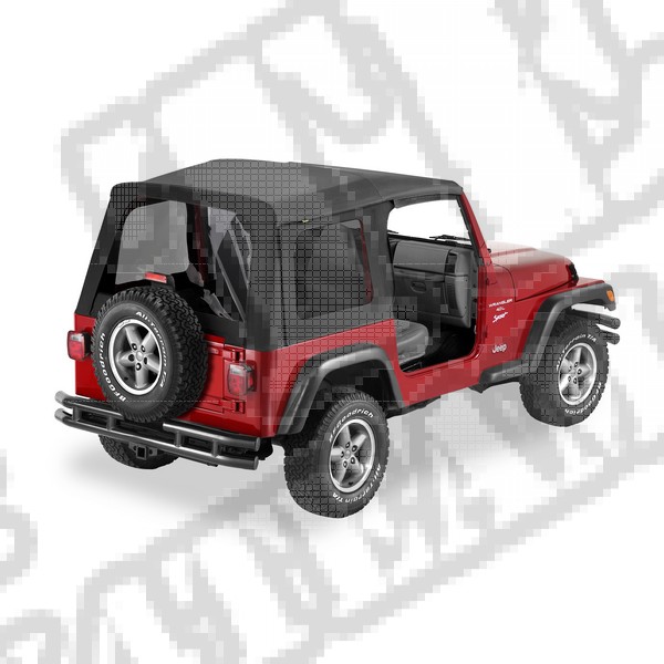 Plandeka ze stelażem Supertop Replacement Skin Czarny Denim 97-06 Jeep TJ Wrangler