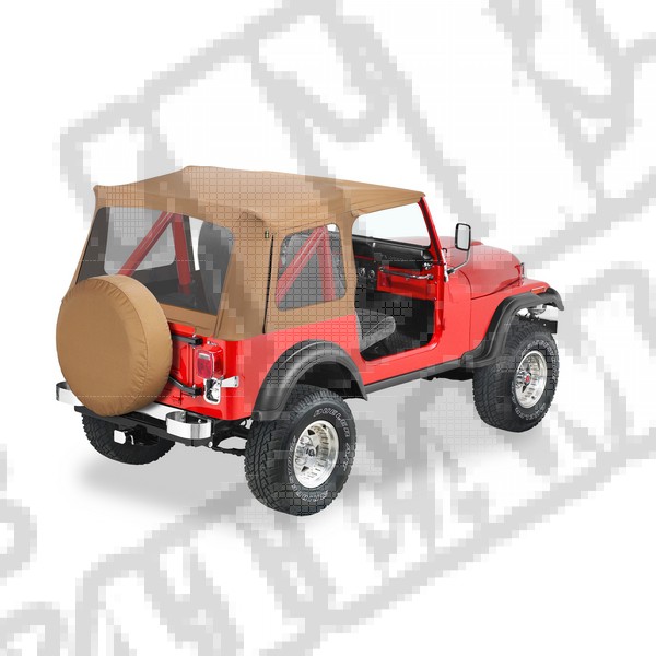 Plandeka ze stelażem Supertop Replacement Skin Spice 76-86 Jeep CJ/87-95 YJ Wrangler