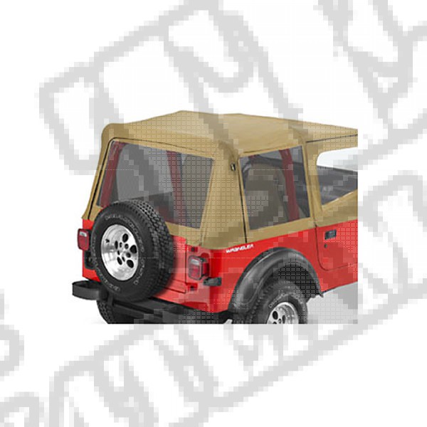 Zestaw siatkowych okien do plandeki Replace-A-Top Almond 87-95 Jeep YJ Wrangler