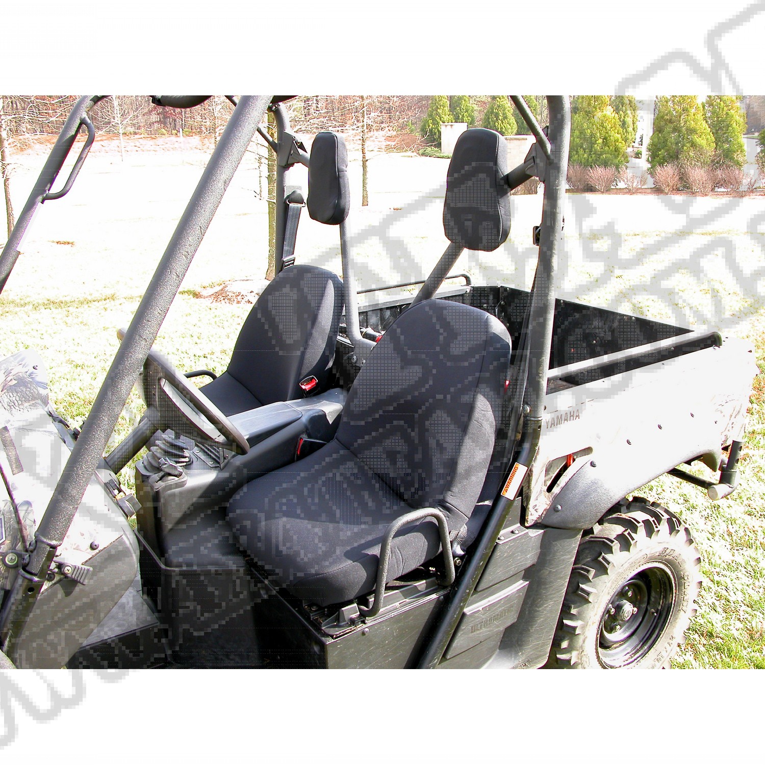 Seat Cover Kit, Fabric, Black; Yamaha UTV