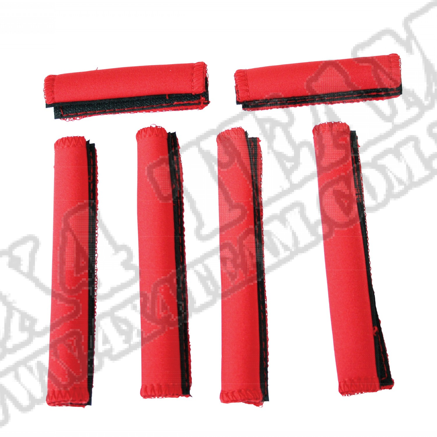 Handlebar Wrap Kit, Red, 6 Piece; 04-11 Yamaha Rhino UTV