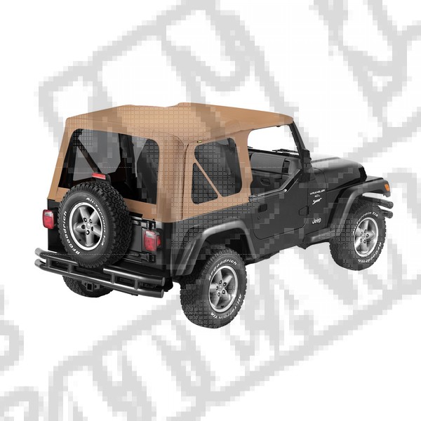 Plandeka PREMIUM z płótna Sailcloth Replace-A-Top Spice 97-02 Jeep TJ Wrangler