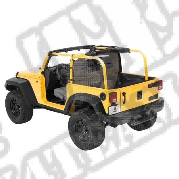 Tylna osłona kabiny przed wiatrem Windjammer Khaki Diamond 07-12 Jeep 2 drzwiowy Wrangler