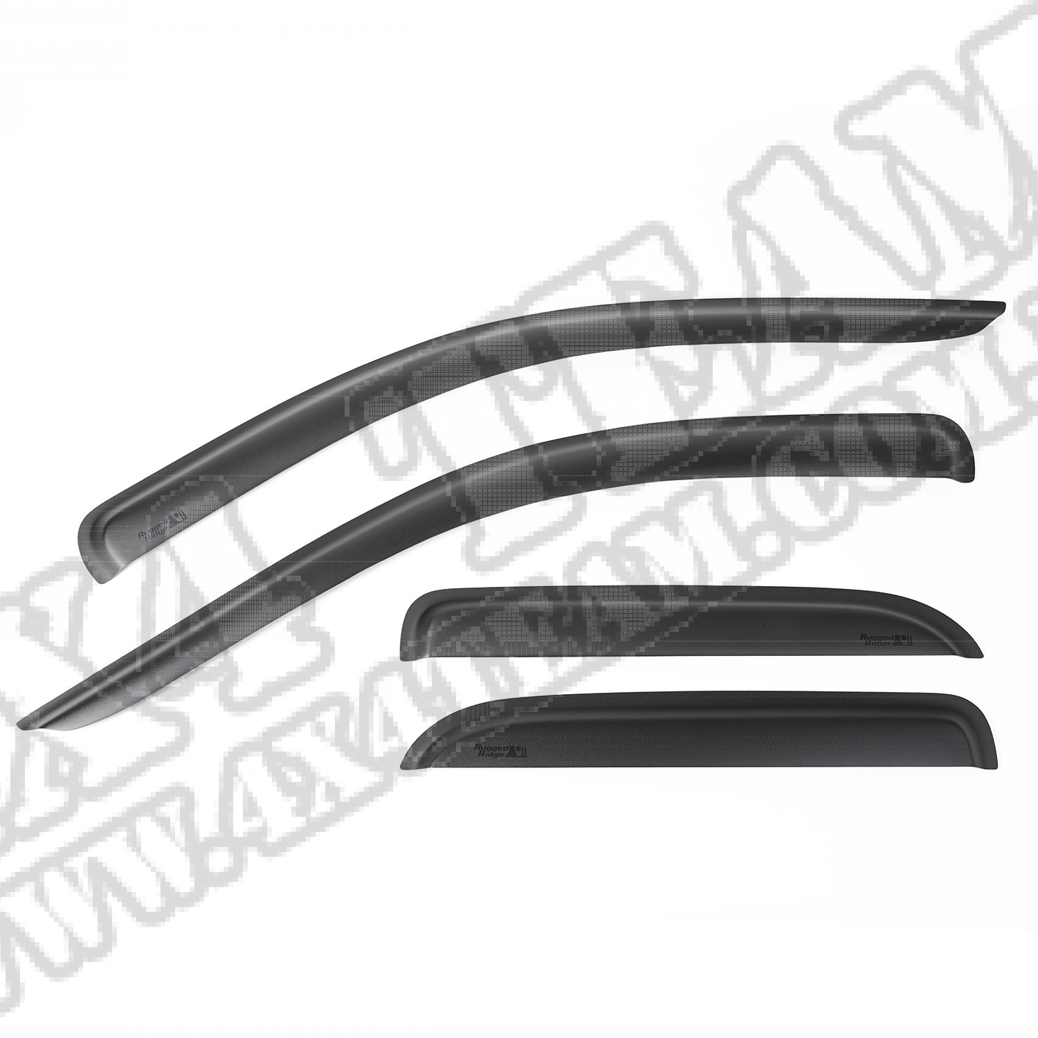 Zestaw owiewek, czarny mat, 02-08 Ram 2500/3500 Pickup